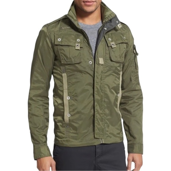 Men's G-Star Raw Olive Green Recolite N Overshirt size L - Picture 1 of 7